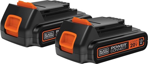 BLACK+DECKER 20V MAX POWERCONNECT Lithium Ion Battery Pack - 1.5 Ah, 2 Count, Cordless Tool Power Solution
