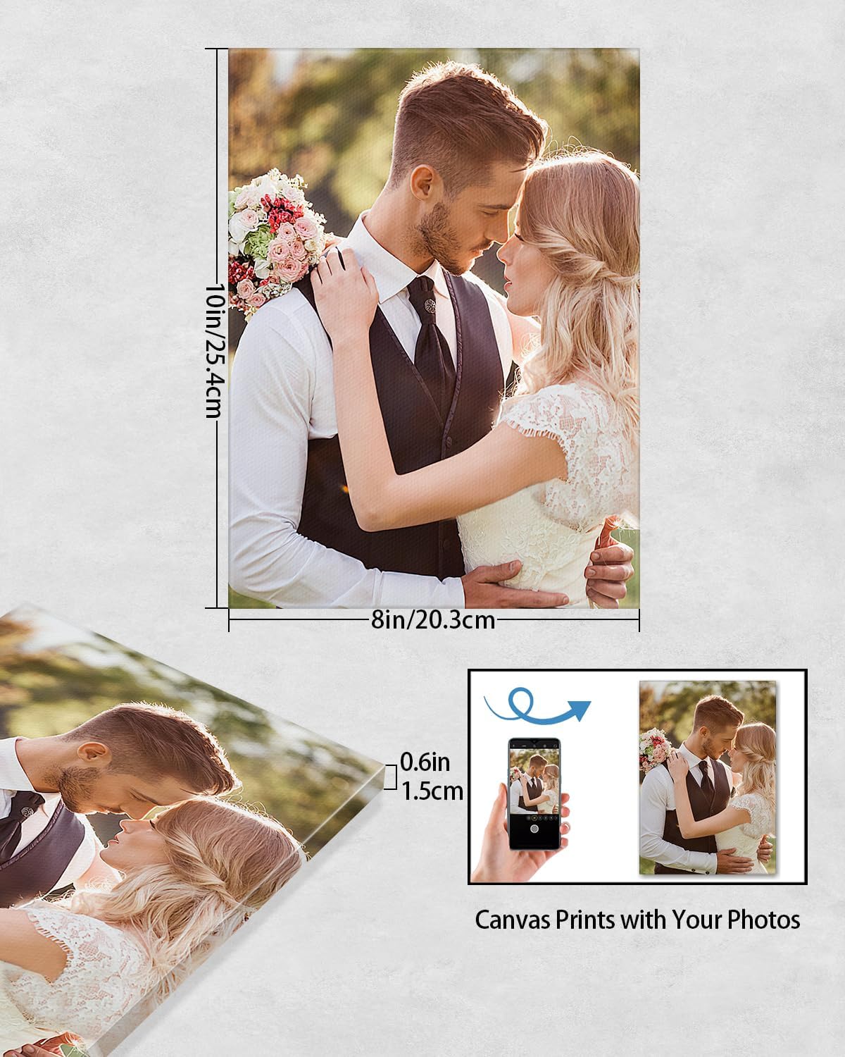 AbcCustomize Canvas Prints - Personalized Photo Art for Home Decor | Fast Shipping, Ready to Hang