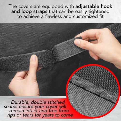 GrillTough Heavy Duty BBQ Grill Cover - Waterproof & Weather Resistant, 30 Inch | Fits Weber & Charbroil