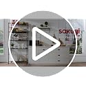Sakugi Heavy Duty 4-Tier Metal Storage Shelves - Garage, Pantry & Closet Organizer, Black, 18.4W x 12.6D x 44.2H