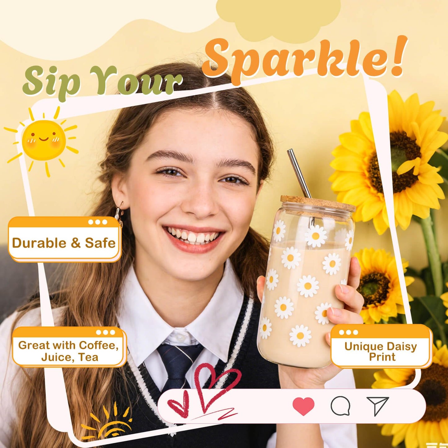 Sunshine Gifts for Teen Girls, Teen Girl Gifts Trendy Stuff, Teenage Girl Gift Baskets, Birthday Gift for Teenage, Cheer Up Set Pick Me Up Box for Woman, Daughter, Sister, Her, Best Friend (Yellow)