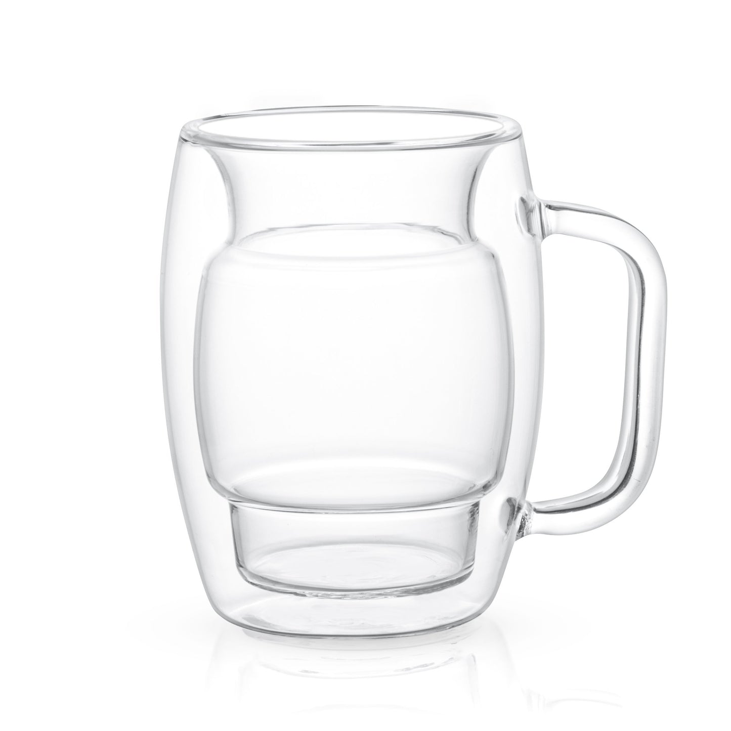 JoyJolt Cadus Glass Coffee Cups Double Wall Insulated Mugs Set of 2 Tea Glasses, 10-Ounces.