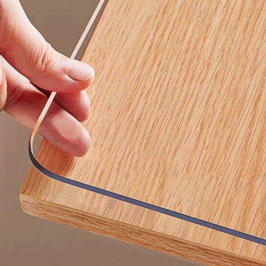 OstepDecor Clear Table Cover Protector 38 x 72 Inch, 1.5mm Thick Plastic Table Cover, Dining Table Protector Pad, Waterproof & Easy Cleaning PVC Desk Mat for Dresser, Coffee & Kitchen Wooden Tabletop