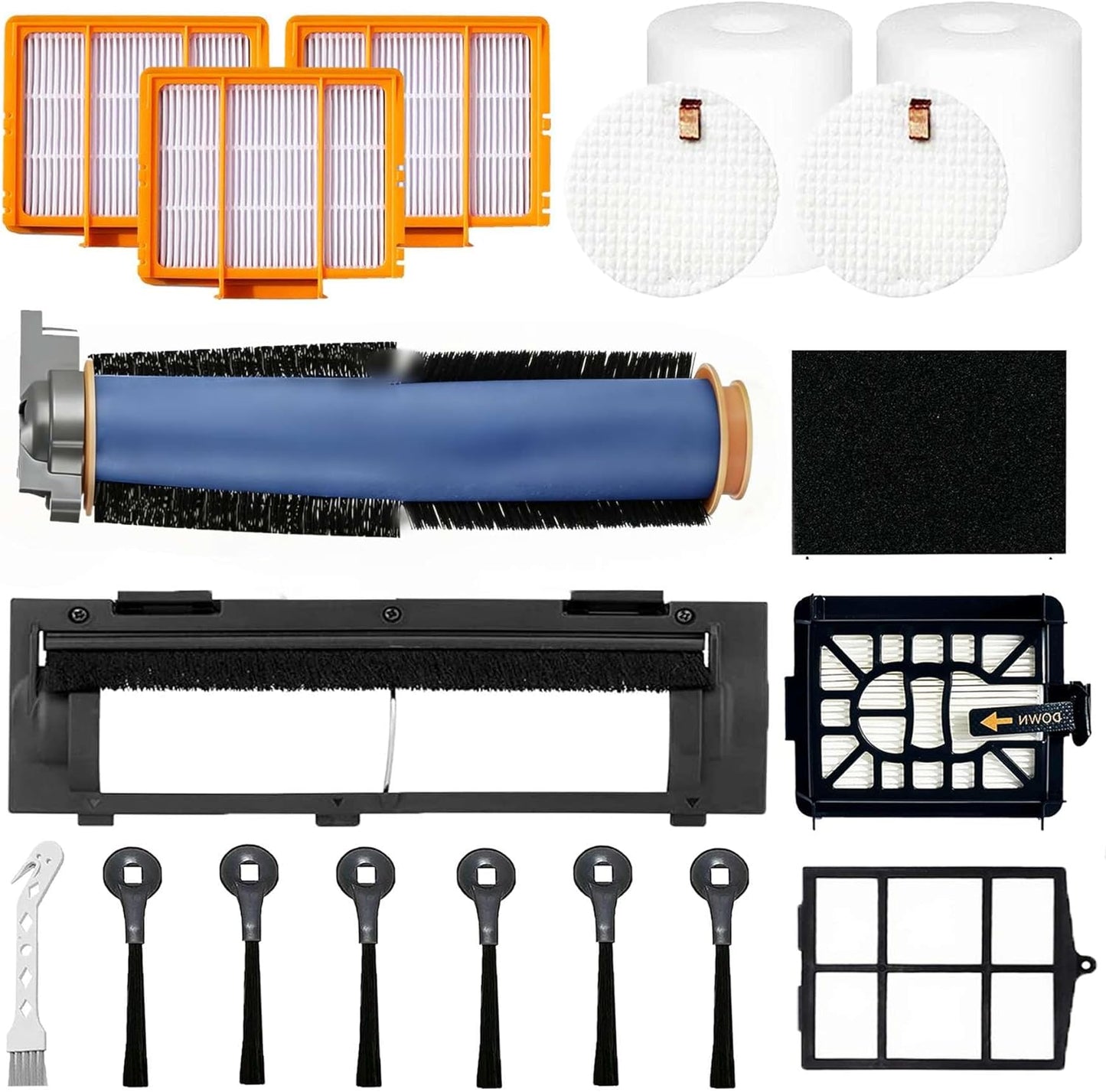Shark Replacement Parts Kit | Compatible with AV2511AE, AV2501S, RV2502AE | Main Brush, Filters & Side Brushes