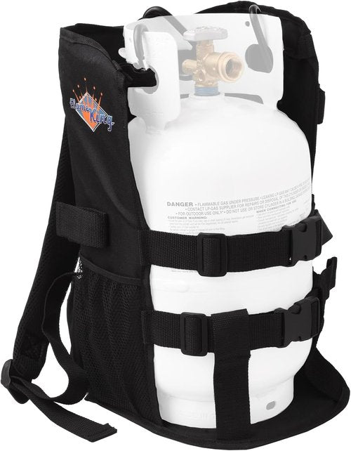Flame King Propane Tank Backpack Carrier - Ideal for 5LB & 10LB Cylinders | Perfect for Weed Burning