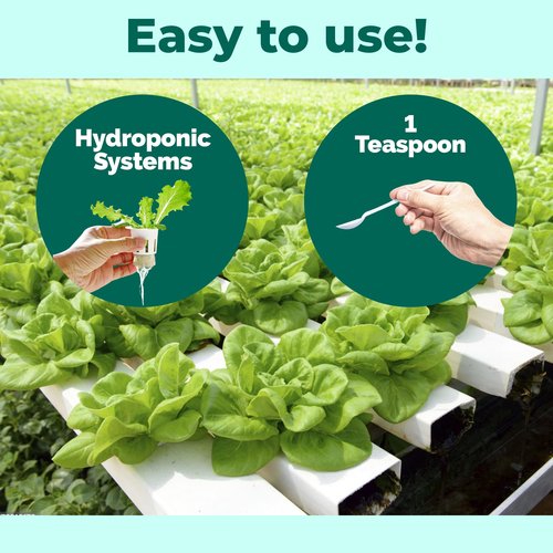 Hydroponic Nutrients for Edible Plants, One Part Complete Liquid Plant Food for Hydroponic Systems, 8 oz (250mL)