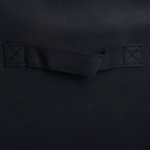 DII Collapsible Storage Bin Set - Non-Woven Fabric Organizer Cube, Black, 11x11x11 Inches, 2 Count