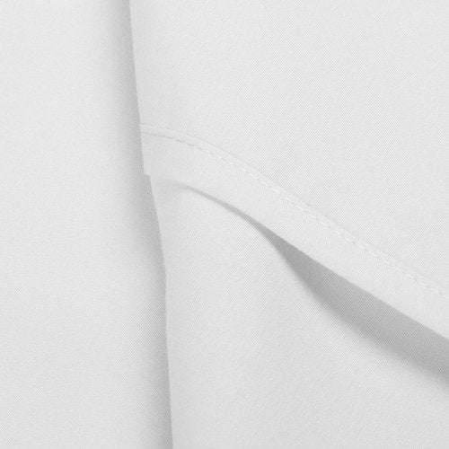 FLXXIE Twin XL Fitted Sheet - Soft Microfiber Deep Pocket Up to 15" | Wrinkle & Fade Resistant - White