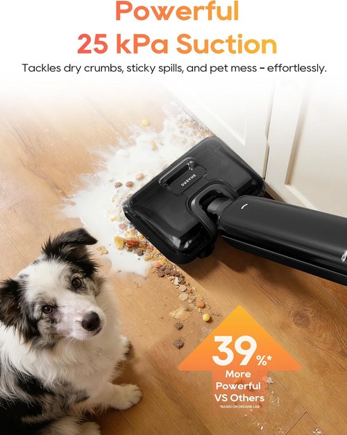 DREAME Aero Wet & Dry Vacuum Cleaner - All-in-One Mop for Pet Hair | 35 Min Runtime, Self-Cleaning