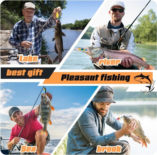 Advent Calendar Fishing Lures Kit - 24 Days Countdown Gift for Men, Teens & Dads | 2026 Christmas