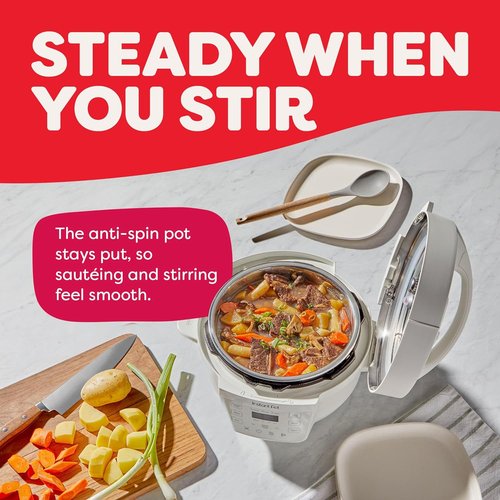 Instant Pot 4QT RIO Mini 7-in-1 Multi-Cooker - Versatile Pressure Cooker & Slow Cooker, Sea Salt Finish