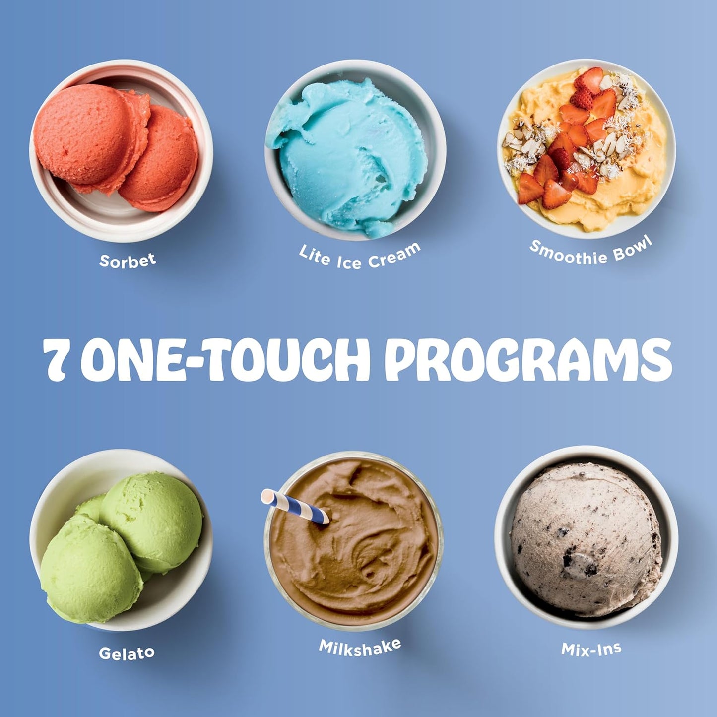 Ninja CREAMi Ice Cream Maker Bundle - Includes 4 Tubs for Gelato, Milkshakes & More | 7 One-Touch Programs | Compact Size | Silver