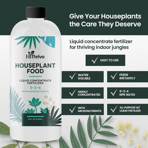 Houseplant Fertilizer by [Brand Name] - All-Purpose Indoor Plant Food, Makes 87+ Gallons, 16oz