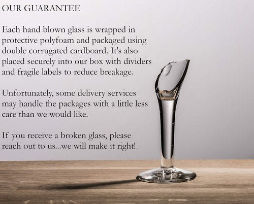 Dos Sueños Mexican Hand Blown Glass – Set of 4 Hand Blown Margarita Glasses Confetti Rock (16 oz) …