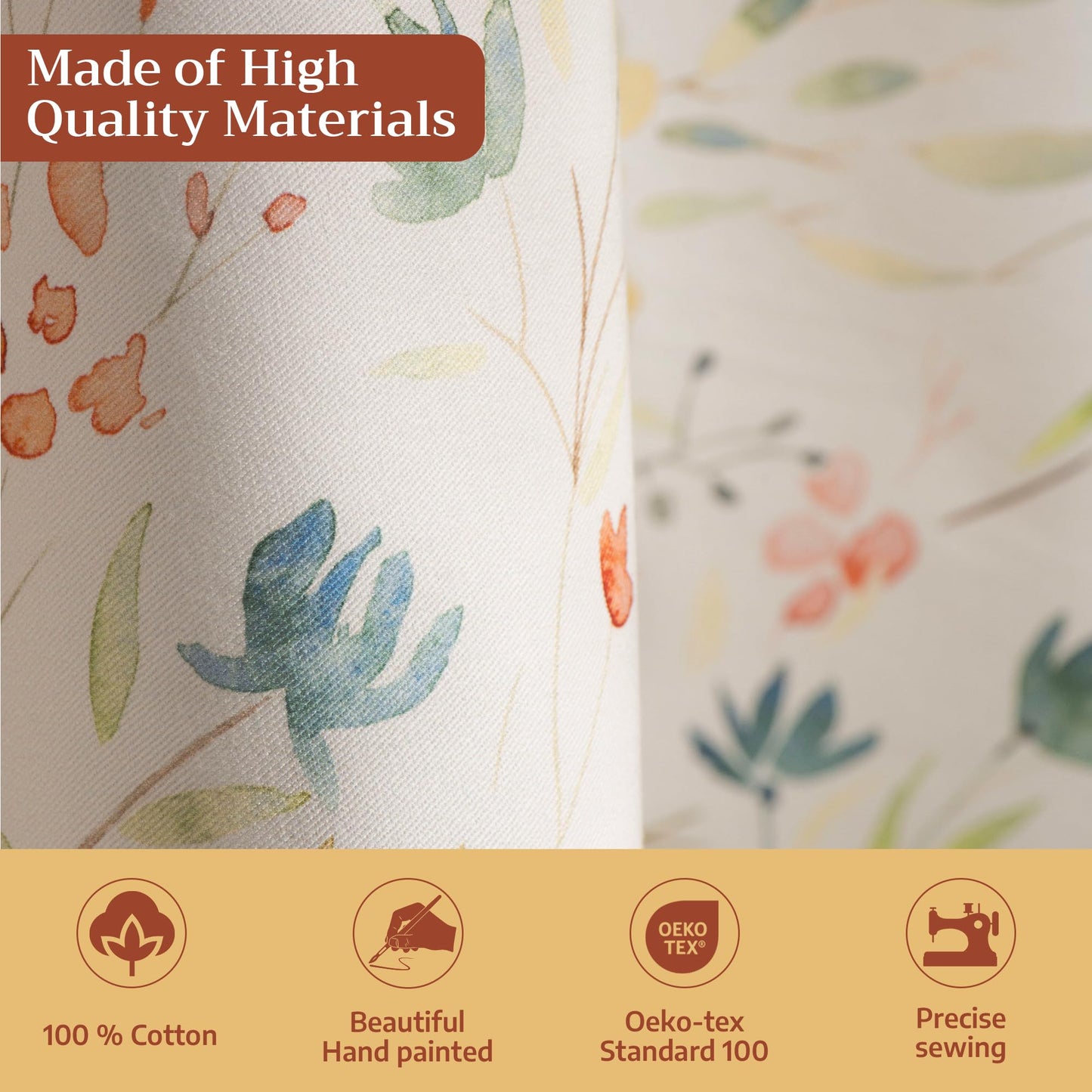 Maison d' Hermine Table Cloth Round Table 100% Cotton 63 Round Inches Tablecloth Reusable Decorative for Dining Kitchen Room Farmhouse Home Gifts for Mothers Day Spring Summer - Colmar