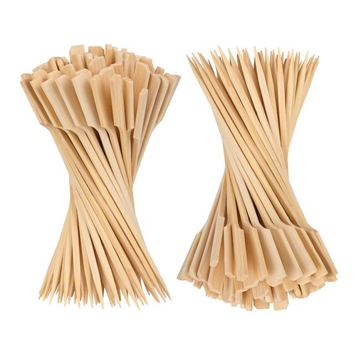 Bamboo Skewers 6 Inch, 200 PCS Cocktail Skewers for Appetizers, BBQ, Fruit Kabobs, Sandwich, Drink