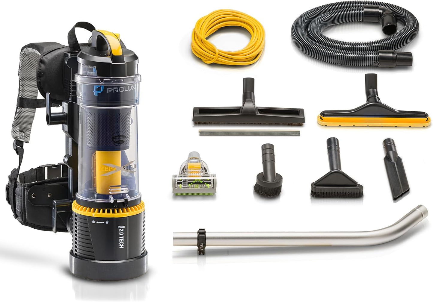 Prolux 2.0 Commercial Bagless Backpack Vacuum - HEPA Filtration for Professional Cleaners