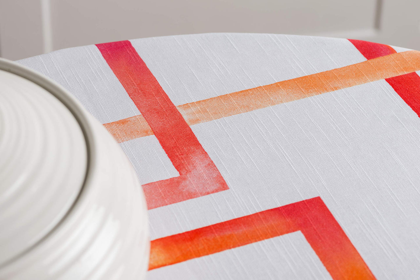 Maison d' Hermine Table Cloth Round Table 100% Cotton 63 Round Inches Tablecloth Reusable Decorative for Dining Kitchen Room Farmhouse Home Gifts for Mothers Day Spring Summer - Summer Maze