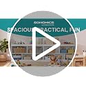 SONGMICS Kids' Toy Storage Shelf Beech Beige Montessori Design, 5 Compartments