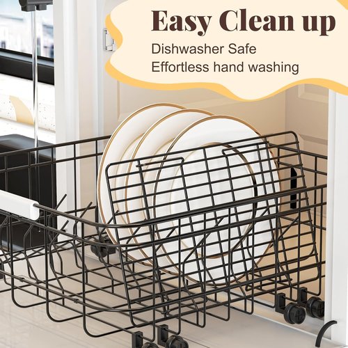 Cooling Racks - Skiennix 3-Tier Stackable Wire Baking Rack for Oven Cooking & Grilling - Dishwasher Safe, Black