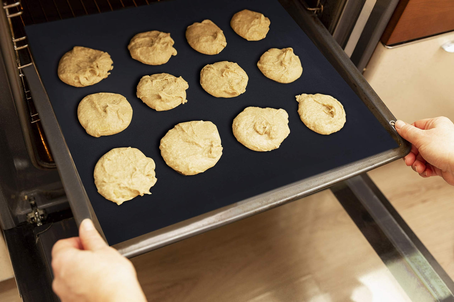 Oven Liners for Bottom of Oven – Heavy Duty Non Stick Reusable Oven Liner for Gas & Electric Ovens – Oven Mat for Bottom of Oven – Heat Resistant to 500°F, 23x16.25", 2 Pack