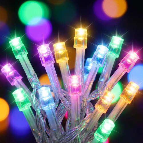 30 LED Easter String Lights - 11.5Ft Pastel Battery Mini Lights with 8 Modes & Timer | Waterproof Fairy Lighting for Home & Party Decor