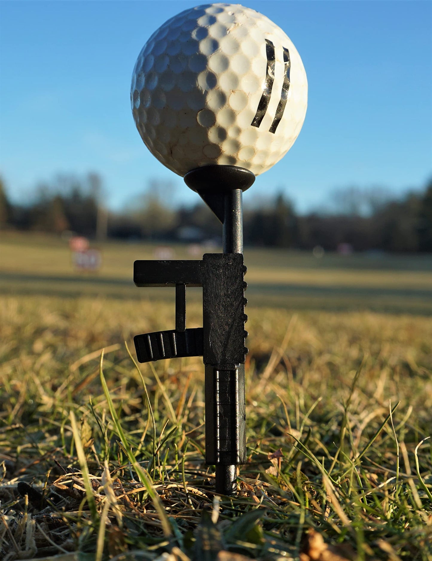 Smoot Industries Novelty Golf Tee Unique Gun Firearm Golf Tee Fathers Day Birthdays Bachelor Parties Funny Cool Accessories for Men, Black