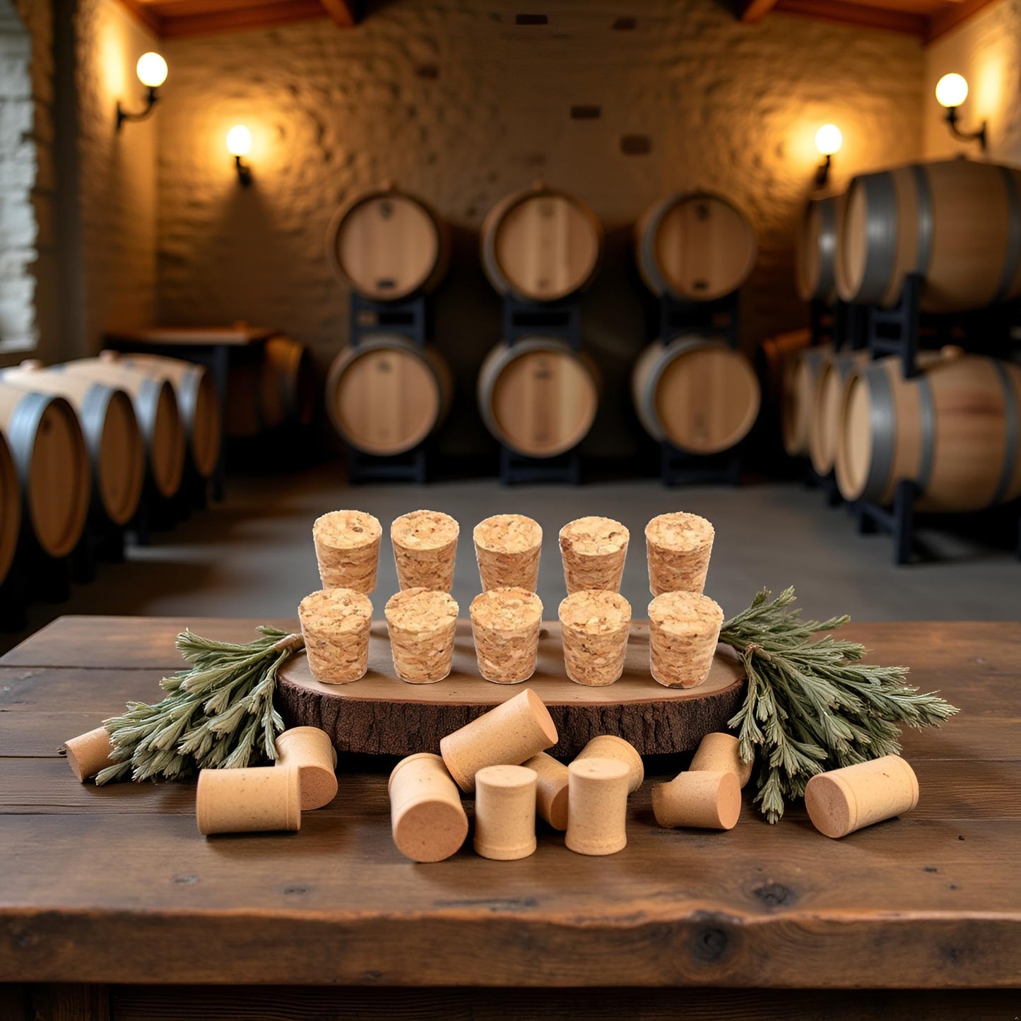 10 Pcs Brown Natural Soft Wood Wine Corks, Cork Stoppers Wine Bottle Stopper Wooden Tapered Cork Plugs For Wine Beer Bottle Crafts, Wine Making