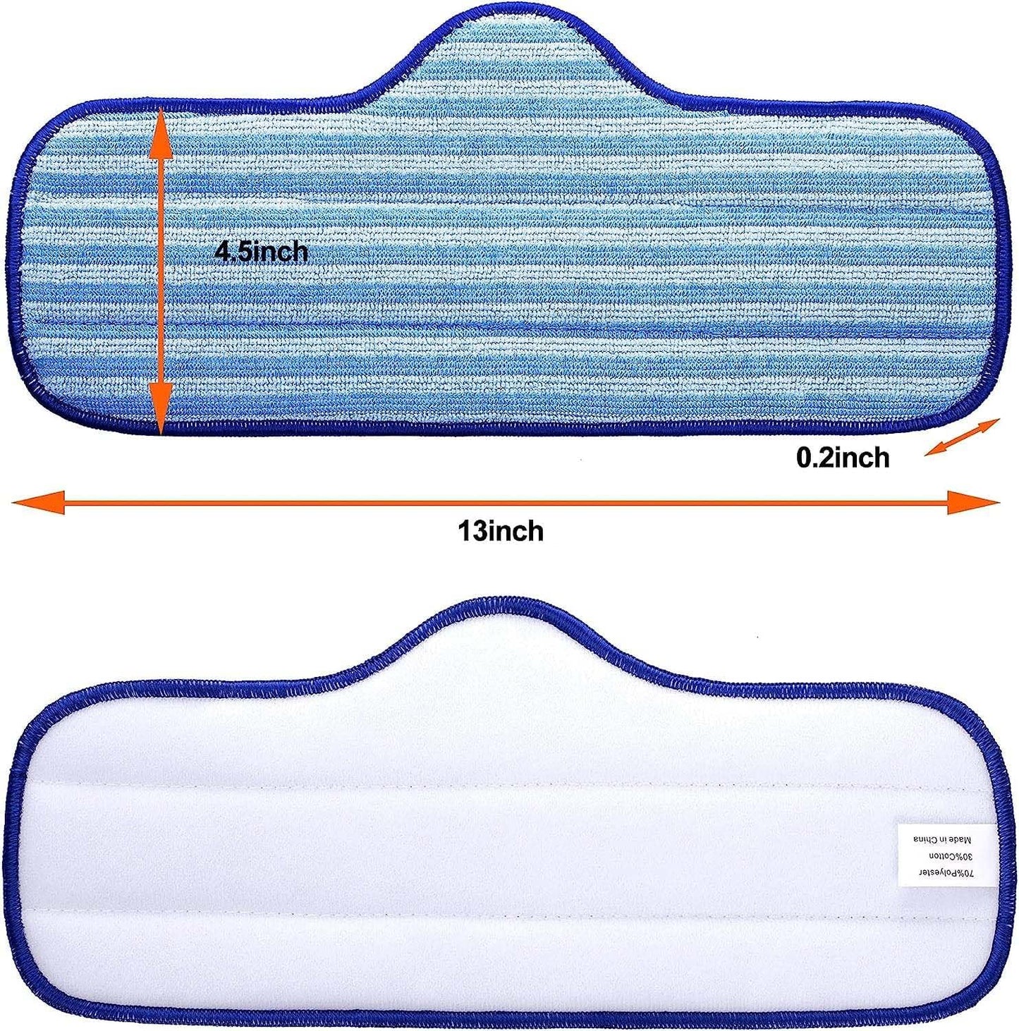 Newbealer Microfiber Steam Cleaner Pads - 6 PCS Replacement Set, Durable & Washable for NB282C