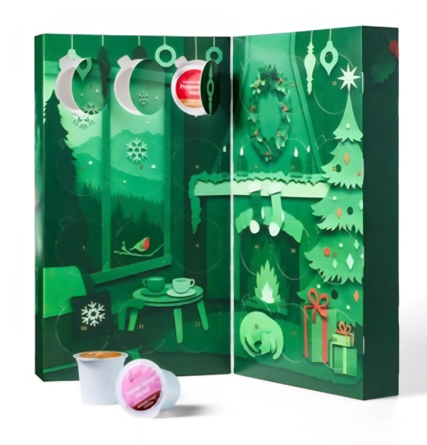 Regine Switzerland Holiday Coffee Countdown Advent Calendar - 24ct Medium & Dark Roast Pods