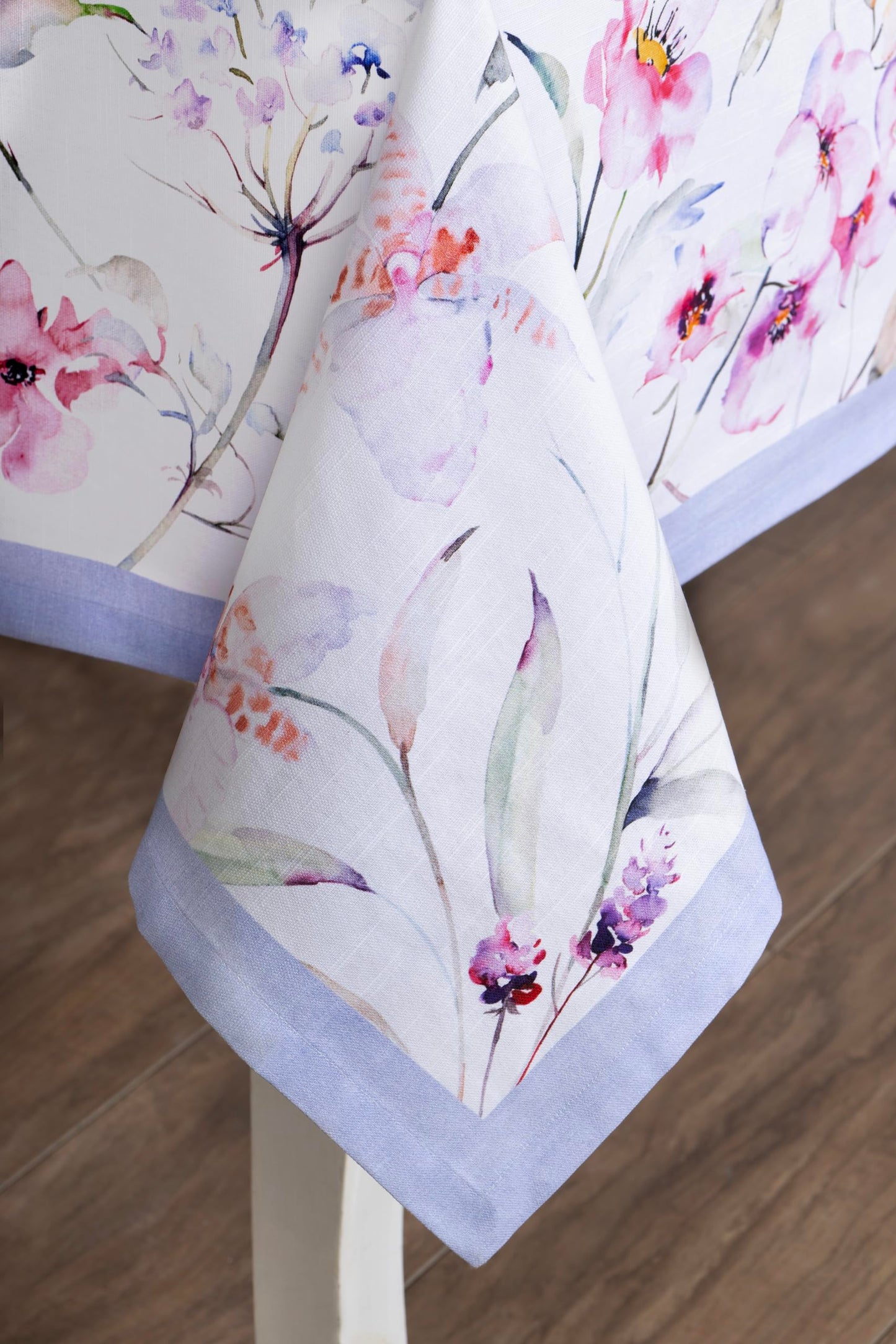Maison d' Hermine Table Cloth Rectangle Table 100% Cotton 60 x 90 Inches Tablecloth Reusable Decorative for Dining Kitchen Room Farmhouse Home Gifts for Mothers Day Spring Summer - Summer Floral