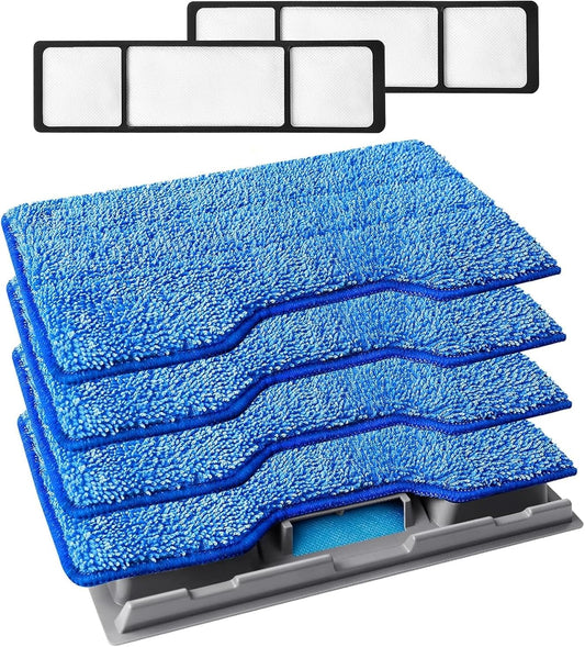 KEEPOW Reusable Mop Pads - Compatible Replacement for Shark VACMOP Models - 4+2+1 Pack