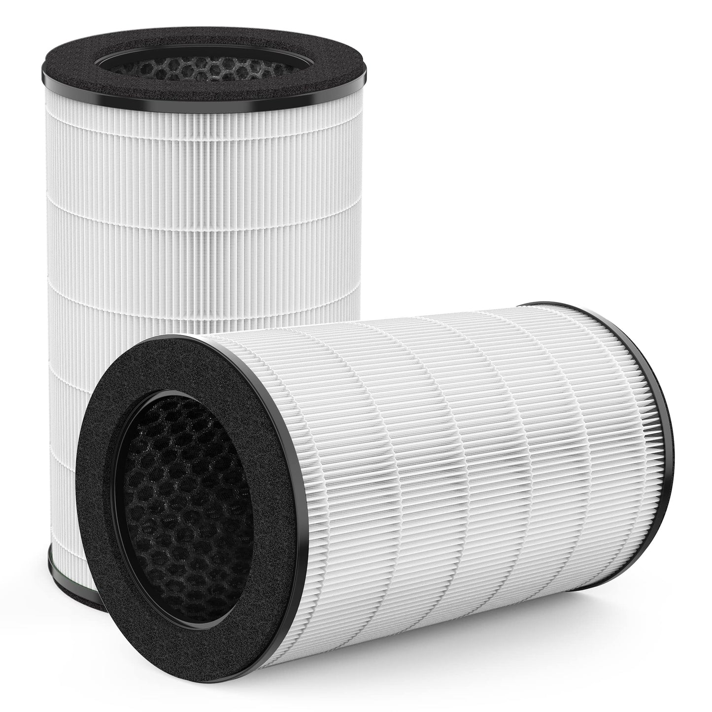 AP-T30 Replacement Filter Compatible with Homedics Air Purifier Filter Replacement AP-T30FL AP-PET35FL Filter for Homedics Total Clean 5 in 1 Air Purifier AP-T30 AP-T30WT AP-PET35 AP-PET35-WT, 2-Pack