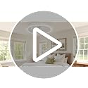 White 20-Inch Low Profile Bladeless Ceiling Fan with Light Remote App Control