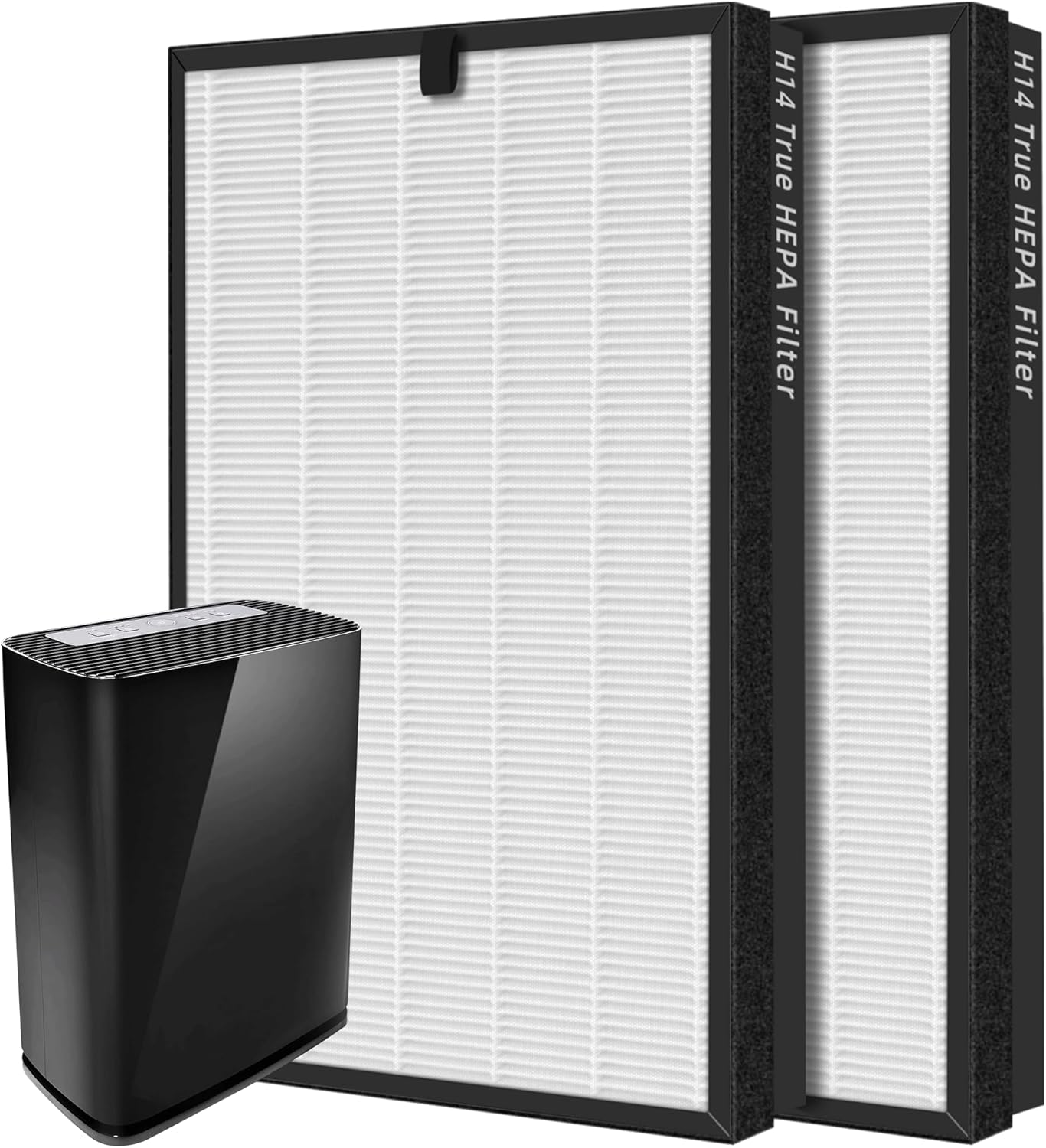 Puro 400 True HEPA Replacement Filter - 3-in-1 High-Efficiency Activated Carbon Filter | 2-Pack