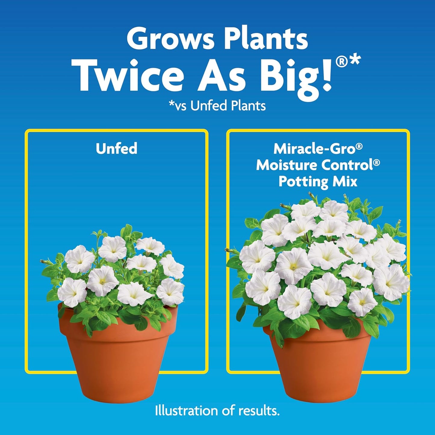 Miracle-Gro Moisture Control Potting Mix - 8 Qt. Plant Soil for Container Plants | Prevents Over- and Under-Watering (2-Pack)