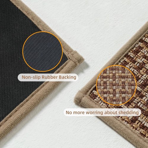 Dirt Trapper Door Mat - Non-Slip, Washable Entrance Mat | 24"x35", Absorbent & Dirt Resistant, Brown