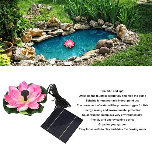 Alomejor Solar Fountain Pump - Energy-Efficient Eco-Friendly Water Feature for Garden Ponds & Bird Baths