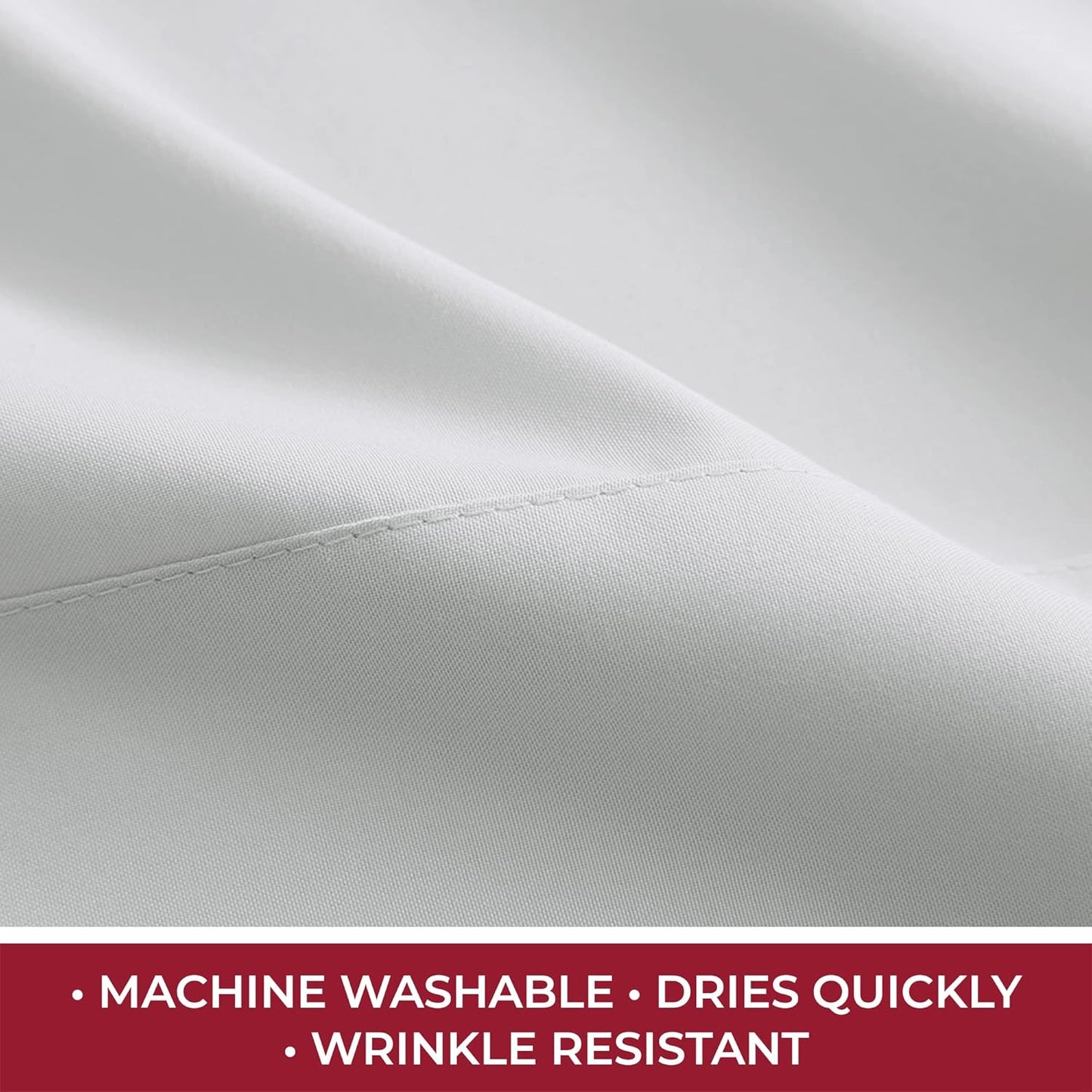 Mellanni RV Short Queen Sheets - Hotel Luxury Bedding Set | Extra Soft, Cooling, Deep Pocket - Light Gray, 4 PC