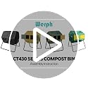 43 Gallon Dual Chamber Compost Bin Tumbler for Garden - Green