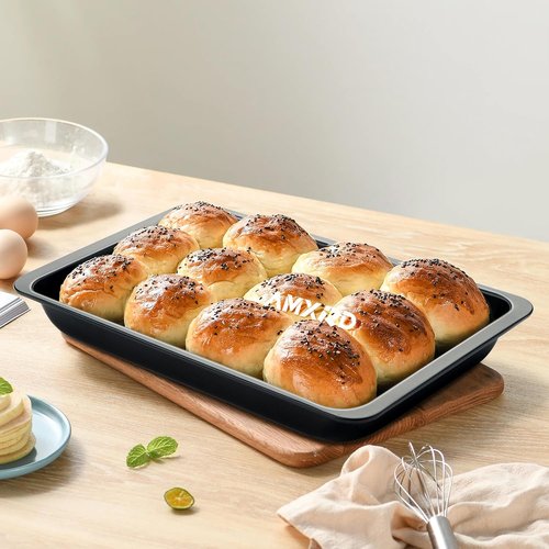 Cookie Sheets Tray - Nonstick Baking Sheet Pans Set of 2 | Perfect for Toaster Oven, 12” x 7.5”