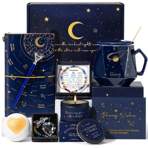 Get Well Gifts for Women, 8pcs Unique Inspirational Sympathy Gift Baskets Farewell Good Luck New Beginnings Gifts w/Spiritual Healing Bracelets for Her Sister Friend Friendship Mom Coworker
