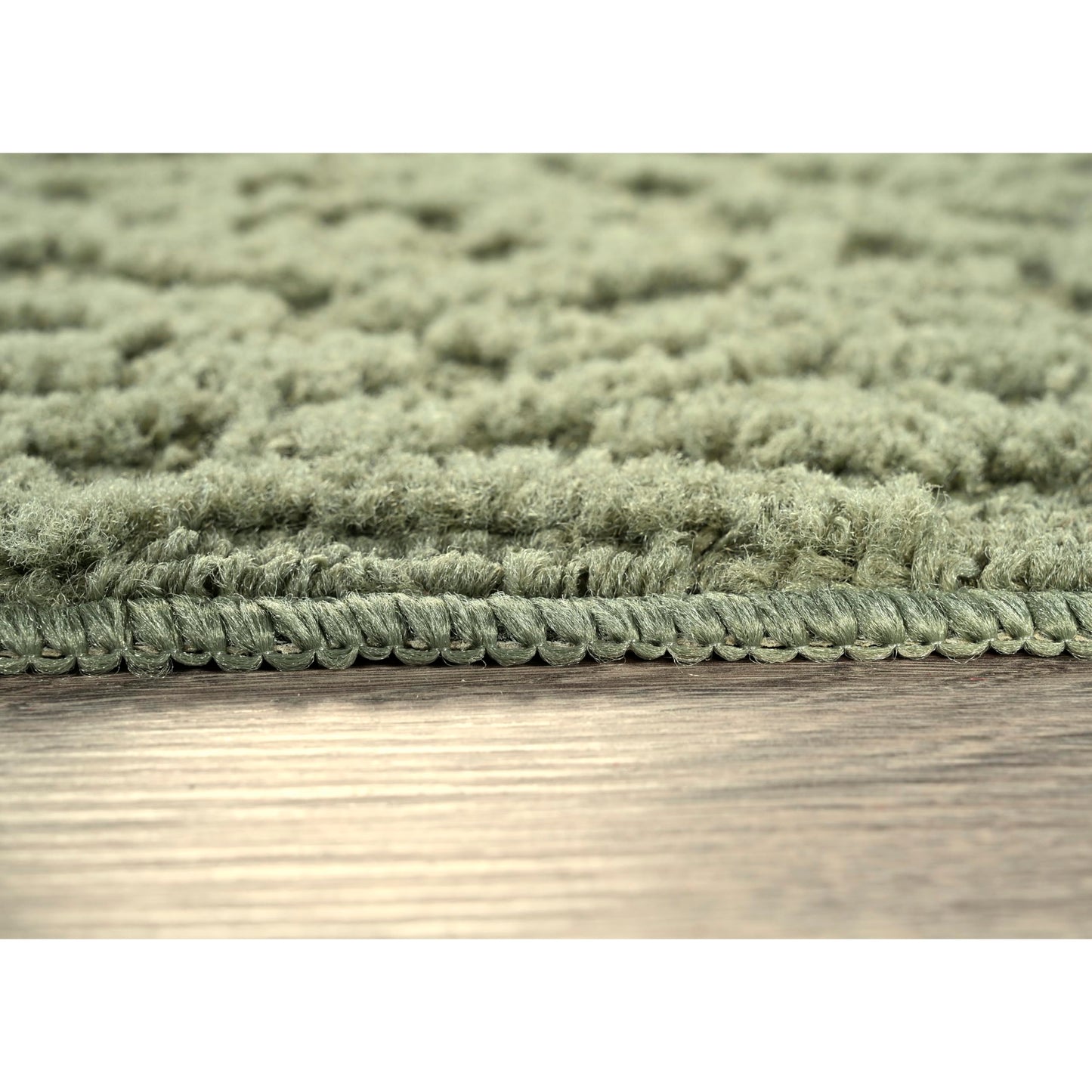 Garland Rug Ivy 6 Ft. X 9 Ft. Sage Green Floral Solid Color Area Rug - Durable, Stylish, and Soft Rug for Living Rooms, Hallways, Bedrooms, and High-Traffic Areas