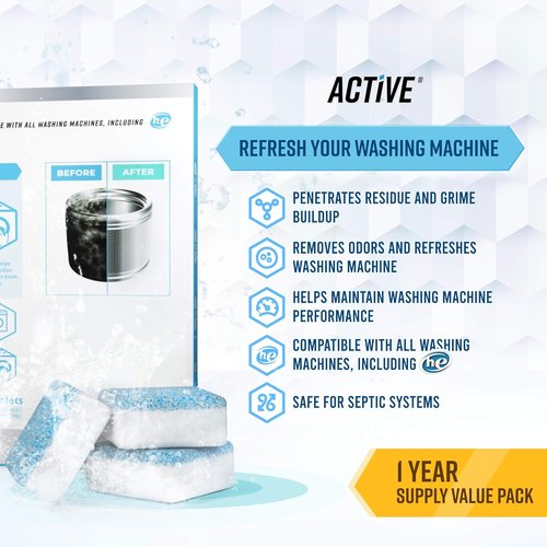 Appliance Refresh Bundle - Skiennix Washing Machine & Dishwasher Cleaning Tablets | 12-Month Supply
