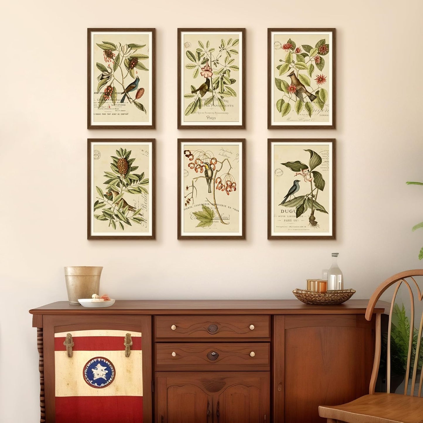 Upsimples 12x18 Picture Frame - Versatile Wall Hanging for 11x17 Photos with Mat or 12x18 Without Mat, Brown