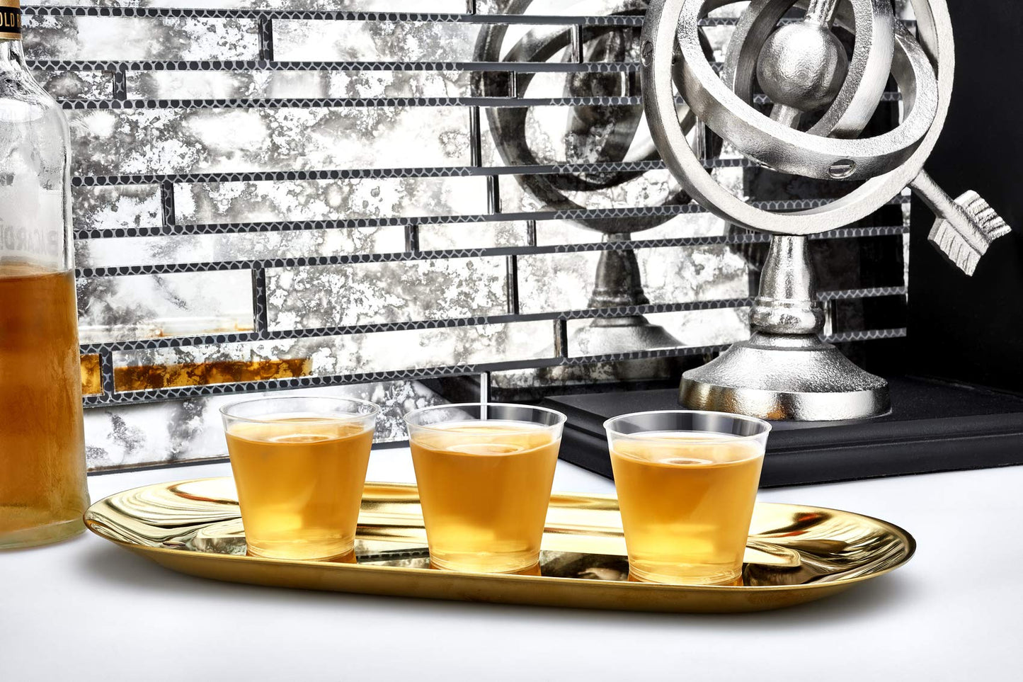 100 Count Shot Glasses Premium Clear Hard Plastic 1oz Disposable Cups, Ideal for Jello Shots, Wine Tasting, Condiments, Sauce, Dipping, Samples