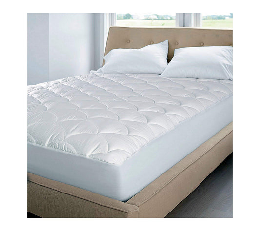 Blue Ridge Home Fashions Waterproof Mattress Pad, King, White