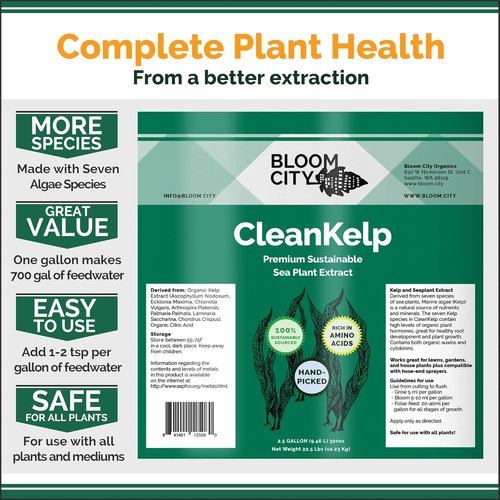 Bloom City Seaweed & Kelp Fertilizer - Liquid Supplement for Stronger Roots & Faster Growth | 8 oz
