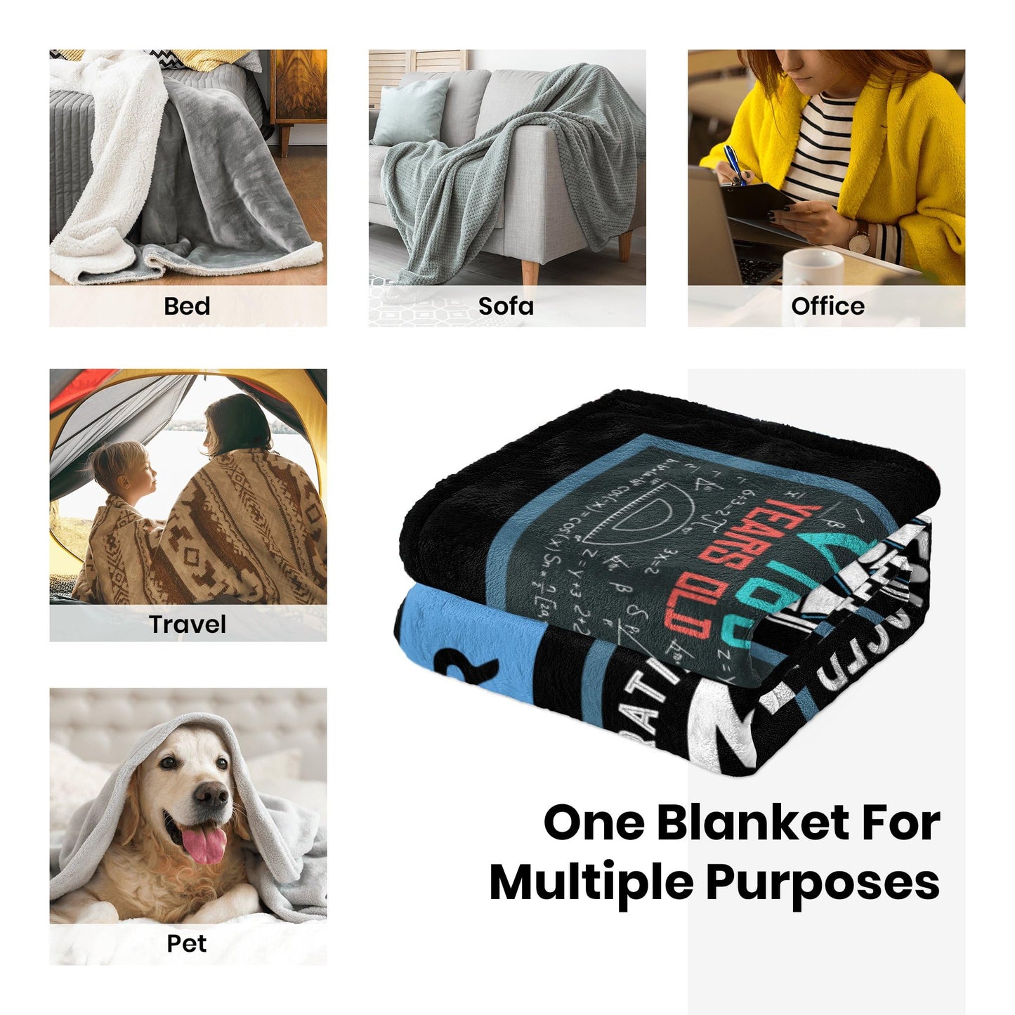 13 Year Old Boy Birthday Gifts, Funny 13th Birthday Gifts for Boys, 13 Yr Old Boy Birthday Gift Ideas, Official Teenager Birthday Gifts Throw Blanket 60 x 50 Inch, 13 Birthday Decorations for Boys