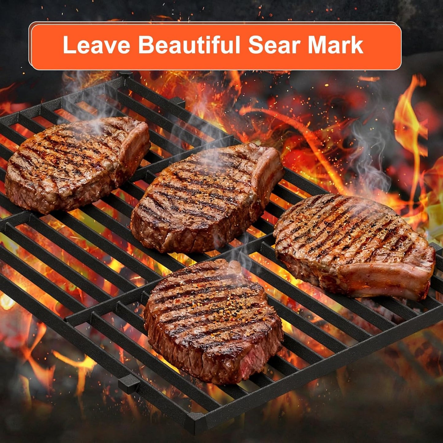 Weber Grill Parts - 15.3" Flavorizer Bars & Grill Grates for Spirit 300 Series | E-310, E-315, E-330 Compatible